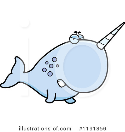 Narwhal Clipart #1191856 by Cory Thoman