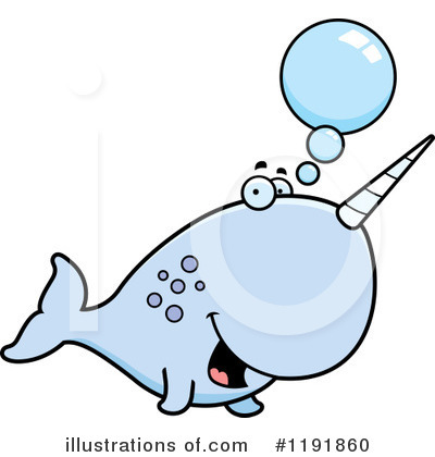Narwhal Clipart #1191860 by Cory Thoman