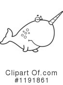 Narwhal Clipart #1191861 by Cory Thoman