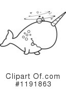 Narwhal Clipart #1191863 by Cory Thoman