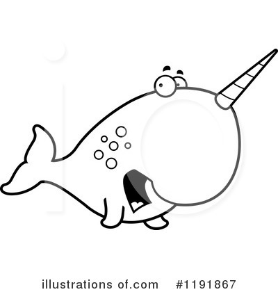 Royalty-Free (RF) Narwhal Clipart Illustration by Cory Thoman - Stock Sample #1191867