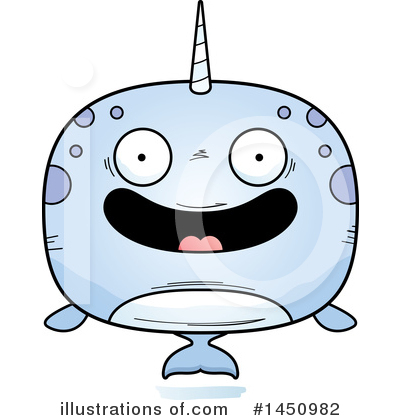 Narwhal Clipart #1450982 by Cory Thoman