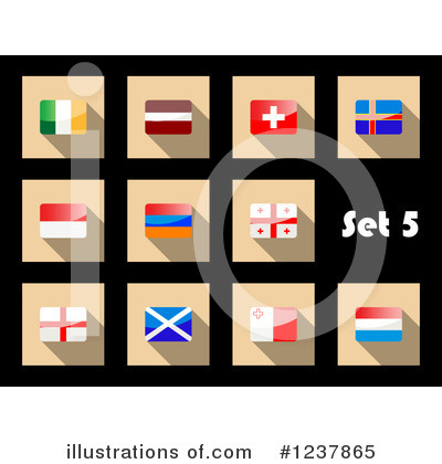 Flag Icons Clipart #1237865 by Vector Tradition SM