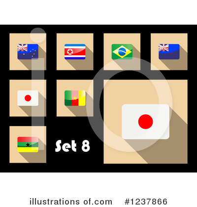Flag Icons Clipart #1237866 by Vector Tradition SM