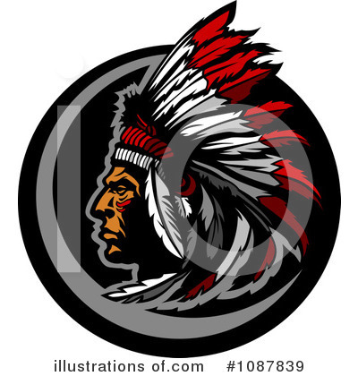 Royalty-Free (RF) Native American Clipart Illustration by Chromaco - Stock Sample #1087839