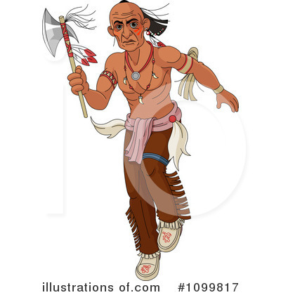 Royalty-Free (RF) Native American Clipart Illustration by Pushkin - Stock Sample #1099817