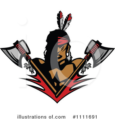 Royalty-Free (RF) Native American Clipart Illustration by Chromaco - Stock Sample #1111691