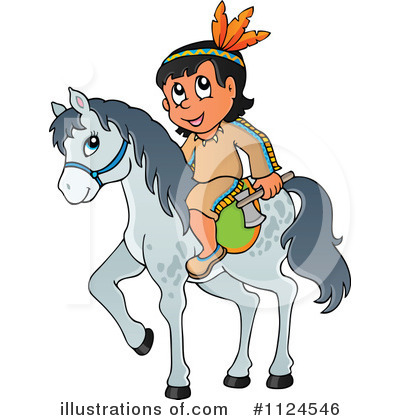 Royalty-Free (RF) Native American Clipart Illustration by visekart - Stock Sample #1124546
