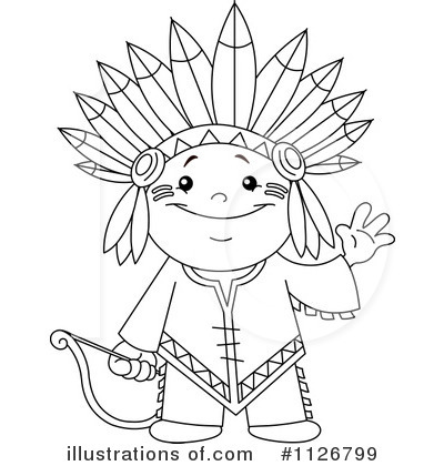 Royalty-Free (RF) Native American Clipart Illustration by yayayoyo - Stock Sample #1126799
