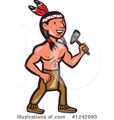 Royalty-Free (RF) Native American Clipart Illustration by patrimonio - Stock Sample #1242093