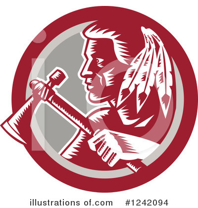 Royalty-Free (RF) Native American Clipart Illustration by patrimonio - Stock Sample #1242094