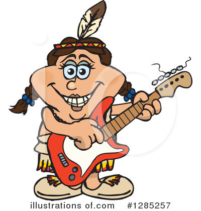 Royalty-Free (RF) Native American Clipart Illustration by Dennis Holmes Designs - Stock Sample #1285257
