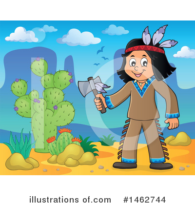 Royalty-Free (RF) Native American Clipart Illustration by visekart - Stock Sample #1462744