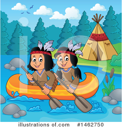 Royalty-Free (RF) Native American Clipart Illustration by visekart - Stock Sample #1462750