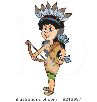 Royalty-Free (RF) Native American Clipart Illustration by visekart - Stock Sample #212997