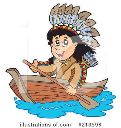 Royalty-Free (RF) Native American Clipart Illustration by visekart - Stock Sample #213598