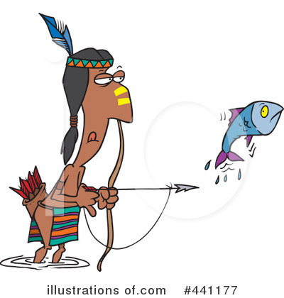Royalty-Free (RF) Native American Clipart Illustration by toonaday - Stock Sample #441177