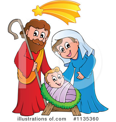 Royalty-Free (RF) Nativity Clipart Illustration by visekart - Stock Sample #1135360