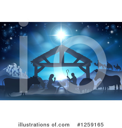 Royalty-Free (RF) Nativity Clipart Illustration by AtStockIllustration - Stock Sample #1259165