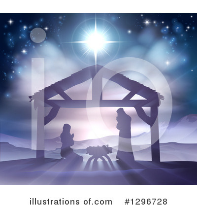 Nativity Scene Clipart #1296728 by AtStockIllustration