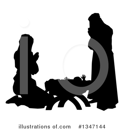 Nativity Scene Clipart #1347144 by AtStockIllustration