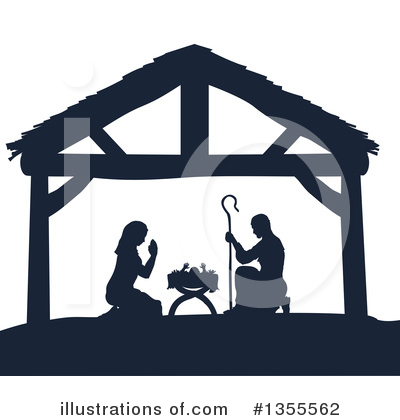 Nativity Scene Clipart #1355562 by AtStockIllustration
