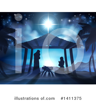 Nativity Clipart #1411375 by AtStockIllustration