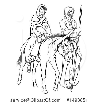 Royalty-Free (RF) Nativity Clipart Illustration by AtStockIllustration - Stock Sample #1498851