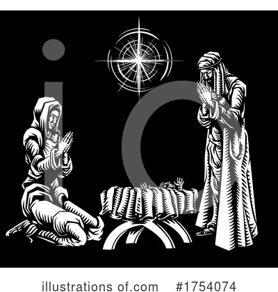 Royalty-Free (RF) Nativity Clipart Illustration by AtStockIllustration - Stock Sample #1754074