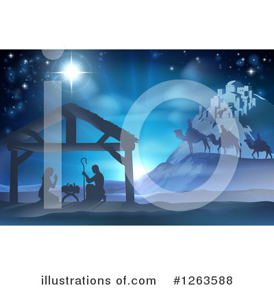 Nativity Scene Clipart #1263588 by AtStockIllustration