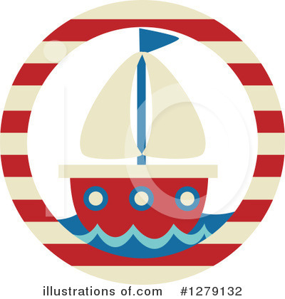 Sailboat Clipart #1279132 by BNP Design Studio
