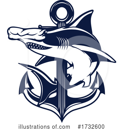 Hammerhead Shark Clipart #1732600 by Vector Tradition SM