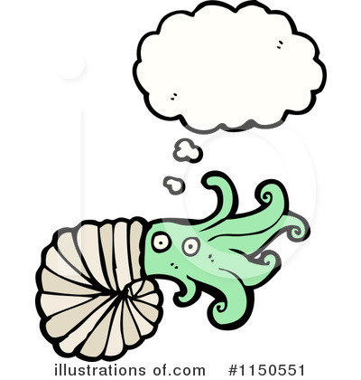 Royalty-Free (RF) Nautilus Clipart Illustration by lineartestpilot - Stock Sample #1150551