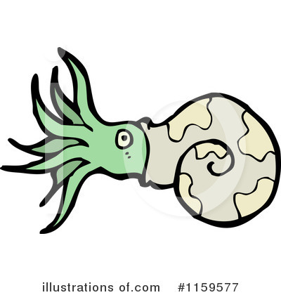 Royalty-Free (RF) Nautilus Clipart Illustration by lineartestpilot - Stock Sample #1159577