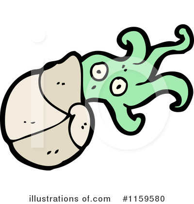 Royalty-Free (RF) Nautilus Clipart Illustration by lineartestpilot - Stock Sample #1159580
