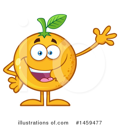 Orange Mascot Clipart #1459477 by Hit Toon