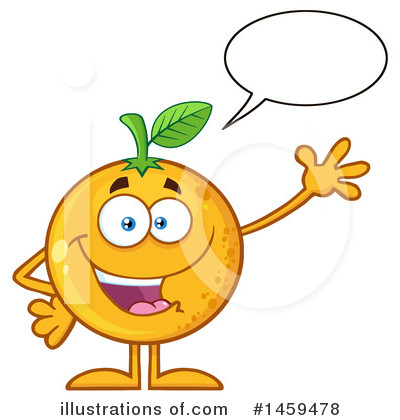 Orange Mascot Clipart #1459478 by Hit Toon