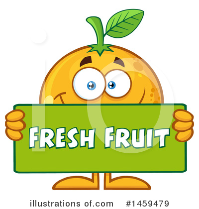 Orange Mascot Clipart #1459479 by Hit Toon