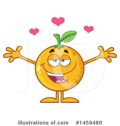 Orange Mascot Clipart #1459480 by Hit Toon