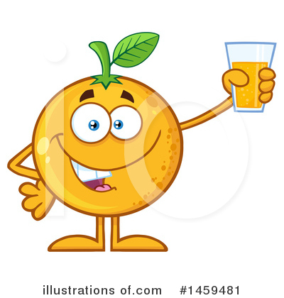 Orange Mascot Clipart #1459481 by Hit Toon