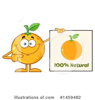 Orange Mascot Clipart #1459482 by Hit Toon