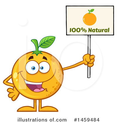 Orange Mascot Clipart #1459484 by Hit Toon