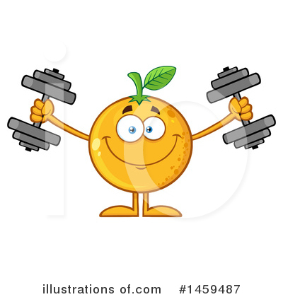 Orange Mascot Clipart #1459487 by Hit Toon