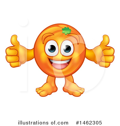Orange Mascot Clipart #1462305 by AtStockIllustration