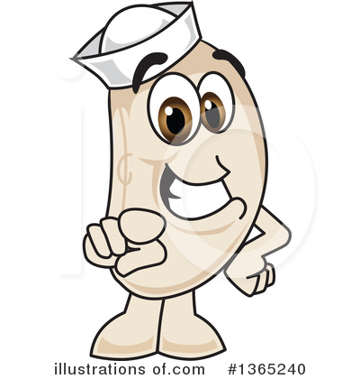 Navy Bean Character Clipart #1365240 by Toons4Biz