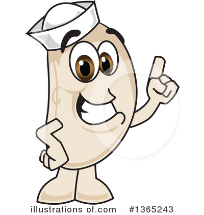 Navy Bean Character Clipart #1365243 by Toons4Biz
