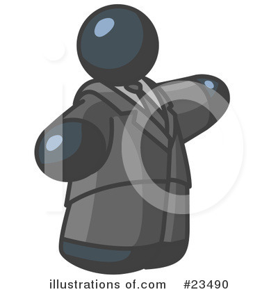 Royalty-Free (RF) Navy Blue Collection Clipart Illustration by Leo Blanchette - Stock Sample #23490