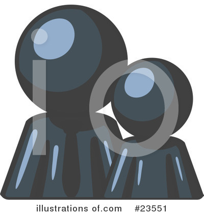 Royalty-Free (RF) Navy Blue Collection Clipart Illustration by Leo Blanchette - Stock Sample #23551