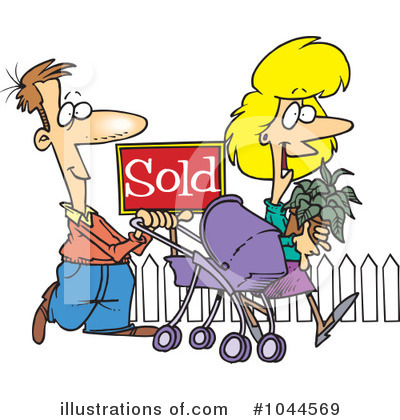 Royalty-Free (RF) Neighbors Clipart Illustration by toonaday - Stock Sample #1044569
