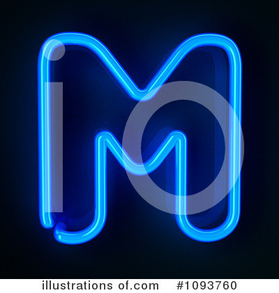 Neon Letter Clipart #1093760 by stockillustrations